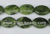 CDJ120 15.5 inches 12*16mm oval Canadian jade beads wholesale