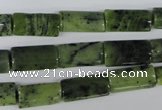 CDJ132 15.5 inches 8*16mm flat tube Canadian jade beads wholesale