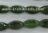CDJ145 15.5 inches 8*12mm tetrahedron Canadian jade beads wholesale