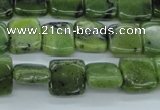 CDJ149 15.5 inches 8*8mm square Canadian jade beads wholesale