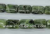 CDJ152 15.5 inches 10*14mm rectangle Canadian jade beads wholesale