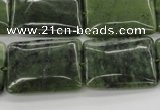 CDJ154 15.5 inches 18*25mm rectangle Canadian jade beads wholesale