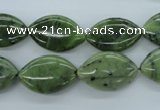CDJ158 15.5 inches 12*20mm marquise Canadian jade beads wholesale