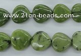 CDJ163 15.5 inches 13*13mm heart Canadian jade beads wholesale