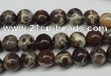 CDM02 15.5 inches 6mm round African dalmatian jasper beads