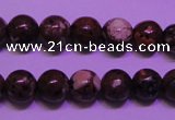 CDM51 15 inches 6mm round strawberry dalmatian jasper beads