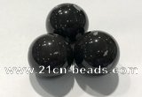 CDN1059 30mm round snowflake obsidian decorations wholesale
