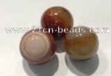 CDN1095 30mm round agate decorations wholesale