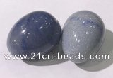 CDN1359 35*45mm egg-shaped blue aventurine decorations wholesale