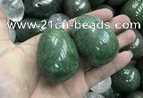 CDN35 38*50mm egg-shaped pyrite gemstone decorations wholesale