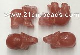 CDN385 20*40*30mm elephant cherry quartz decorations wholesale