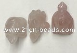 CDN431 28*45*22mm turtle rose quartz decorations wholesale