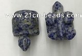CDN456 38*55*28mm turtle blue spot stone decorations wholesale