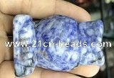 CDN572 35*50mm owl blue spot stone decorations wholesale