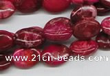 CDT14 15.5 inches 10*14mm oval dyed aqua terra jasper beads