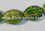 CDT930 15.5 inches 15*23mm star fruit shaped dyed aqua terra jasper beads