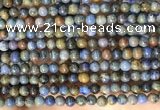 CDU360 15.5 inches 4mm round sunset dumortierite beads wholesale