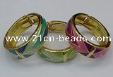 CEB168 20mm width gold plated alloy with enamel bangles wholesale