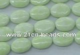 CEJ152 15.5 inches 10*14mm oval Australia lemon jade beads