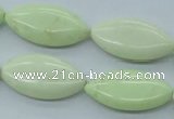 CEJ154 15.5 inches 15*30mm marquise Australia lemon jade beads