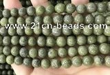 CEP202 15.5 inches 8mm round epidote gemstone beads wholesale