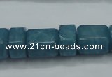 CEQ85 15.5 inches 9*14mm - 13*16mm blue sponge quartz beads