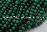 CFA65 15.5 inches 4mm round green chrysanthemum agate beads