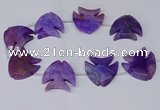 CFG1256 15.5 inches 38*42mm - 42*45mm carved fish agate beads