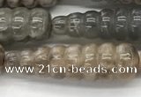 CFG1530 15.5 inches 10*35mm carved teardrop moonstone beads