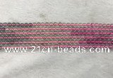 CFL1488 15.5 inches 4mm round rainbow fluorite gemstone beads