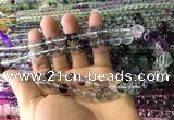 CFL1505 15.5 inches 6mm - 12mm round fluorite gemstone beads