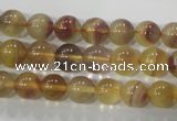 CFL802 15.5 inches 8mm round yellow fluorite gemstone beads
