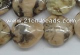 CFS12 15.5 inches 20*20mm heart natural feldspar gemstone beads