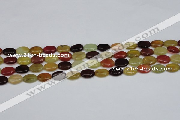 CFW128 15.5 inches 13*18mm flat oval flower jade gemstone beads