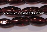 CGA372 15 inches 4*7mm rice natural red garnet beads wholesale