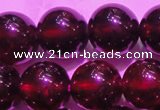 CGA420 15.5 inches 8mm round natural red garnet gemstone beads