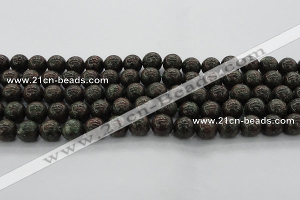CGA553 15.5 inches 10mm round red green garnet gemstone beads