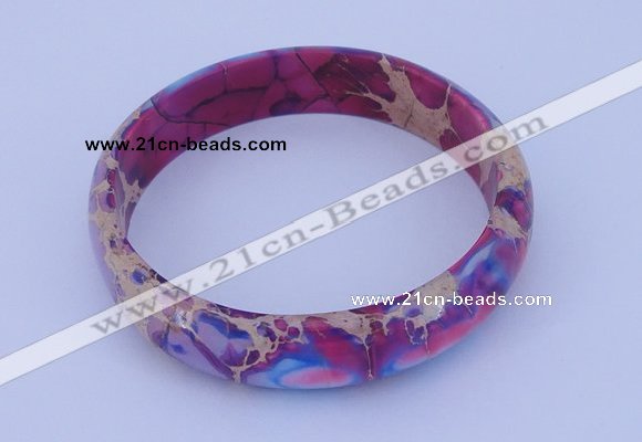 CGB205 Inner diameter 55mm fashion dyed imperial jasper gemstone bangle