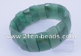 CGB237 8 inches 12*25mm rectangle green aventurine gemstone bracelet