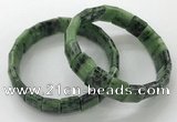 CGB3339 7.5 inches 10*15mm rectangle ruby zoisite bracelets