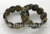 CGB3352 7.5 inches 19*25mm faceted oval blue tiger eye bracelets