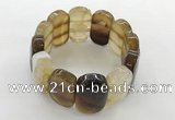 CGB3511 7.5 inches 18*30mm faceted oval agate bracelets