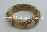 CGB402 8 inches 18*25mm picture jasper gemstone bracelet