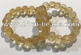 CGB4035 7.5 inches 10*14mm calabash citrine beaded bracelets wholesale