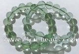 CGB4052 7.5 inches 12mm round green fluorite beaded bracelets
