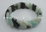CGB416 7.5 inches 15*18mm amazonite gemstone bracelet