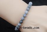 CGB5040 6mm, 8mm round grey picture jasper beads stretchy bracelets