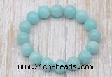 CGB5320 10mm, 12mm round amazonite beads stretchy bracelets