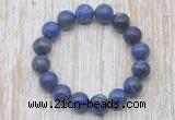 CGB5323 10mm, 12mm round lapis lazuli beads stretchy bracelets