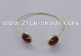 CGB860 10*14mm oval agate gemstone bangles wholesale
